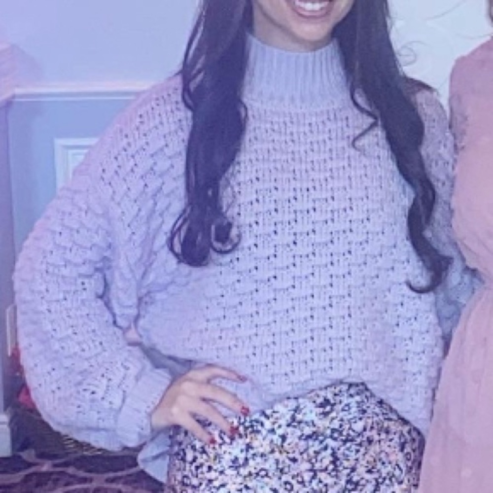 Lavender chunky sweater